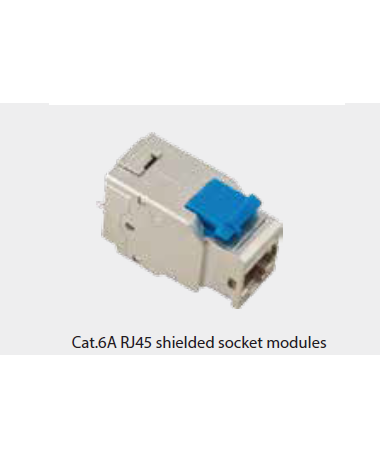 Cat.6A RJ45 shielded socket modules